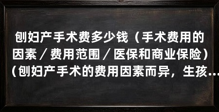 刨妇产手术费多少钱（手术费用的因素／费用范围／医保和商业保险）（刨妇产手术的费用因素而异，生孩子一定要舍得花多少钱
