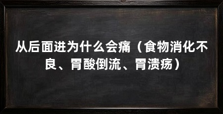 从后面进为什么会痛（食物消化不良、胃酸倒流、胃溃疡）