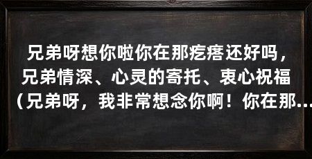 兄弟呀想你啦你在那疙瘩还好吗,兄弟情深、心灵的寄托、衷心祝福(兄弟呀,我非常想念你啊!你在那个疙瘩地方还好吗