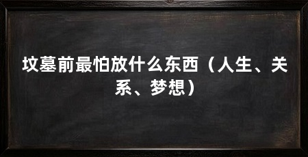 坟墓前最怕放什么东西（人生、关系、梦想）
