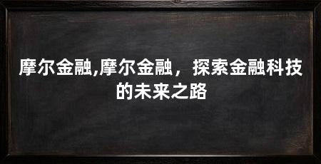 摩尔金融,摩尔金融,探索金融科技的未来之路