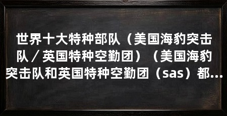 世界十大特种部队（美国海豹突击队／英国特种空勤团）（美国海豹突击队和英国特种空勤团（sas）都是世界上最神秘的特种部队之首