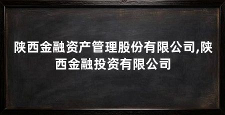 陕西金融资产管理股份有限公司,陕西金融投资有限公司