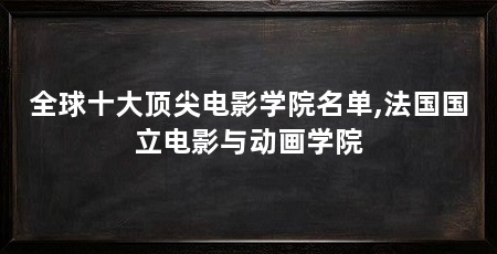 全球十大顶尖电影学院名单,法国国立电影与动画学院