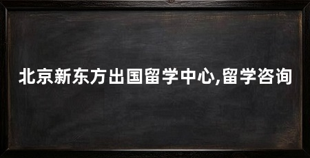 北京新东方出国留学中心,留学咨询