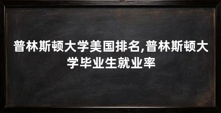 普林斯顿大学美国排名,普林斯顿大学毕业生就业率