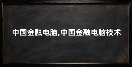 中国金融电脑,中国金融电脑技术