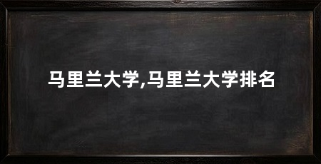 马里兰大学,马里兰大学排名