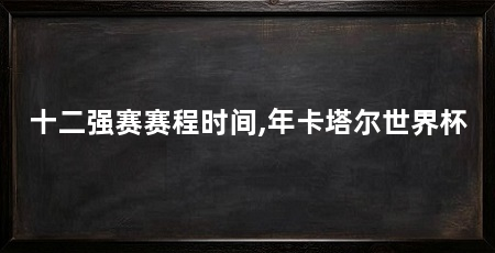十二强赛赛程时间,年卡塔尔世界杯