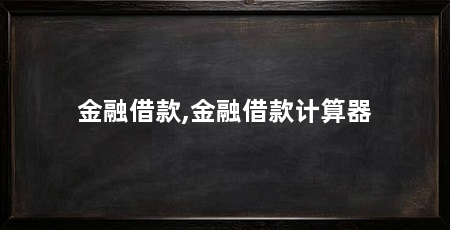 金融借款,金融借款计算器