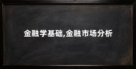 金融学基础,金融市场分析