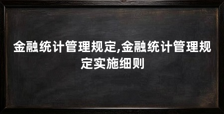 金融统计管理规定,金融统计管理规定实施细则