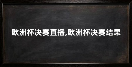 欧洲杯决赛直播,欧洲杯决赛结果