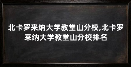 北卡罗来纳大学教堂山分校,北卡罗来纳大学教堂山分校排名