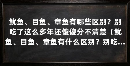 鱿鱼、目鱼、章鱼有哪些区别?别吃了这么多年还傻傻分不清楚(鱿鱼、目鱼、章鱼有什么区别?别吃了这么多年还傻傻分不清楚