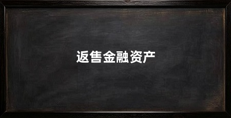 返售金融资产