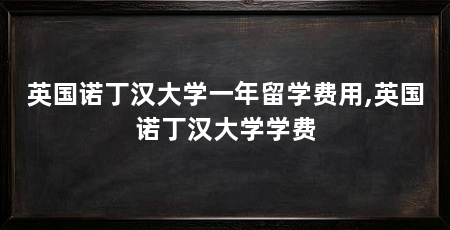 英国诺丁汉大学一年留学费用,英国诺丁汉大学学费
