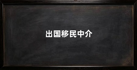 出国移民中介