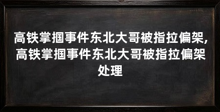 高铁掌掴事件东北大哥被指拉偏架,高铁掌掴事件东北大哥被指拉偏架处理