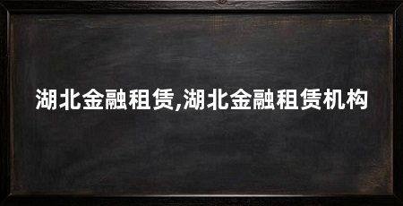 湖北金融租赁,湖北金融租赁机构