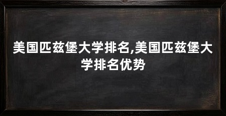 美国匹兹堡大学排名,美国匹兹堡大学排名优势