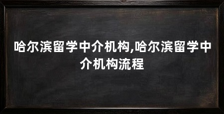 哈尔滨留学中介机构,哈尔滨留学中介机构流程