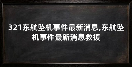321东航坠机事件最新消息,东航坠机事件最新消息救援