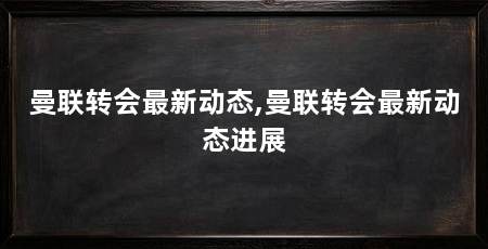 曼联转会最新动态,曼联转会最新动态进展
