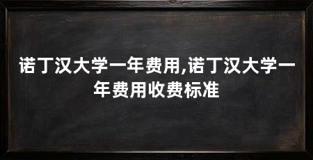 诺丁汉大学一年费用,诺丁汉大学一年费用收费标准