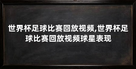 世界杯足球比赛回放视频,世界杯足球比赛回放视频球星表现