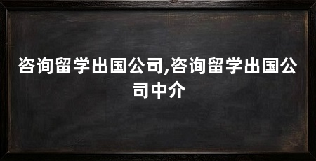 咨询留学出国公司,咨询留学出国公司中介