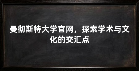 曼彻斯特大学官网,探索学术与文化的交汇点