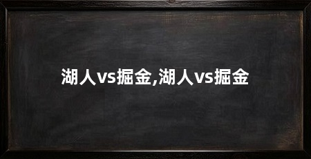 湖人vs掘金,湖人vs掘金
