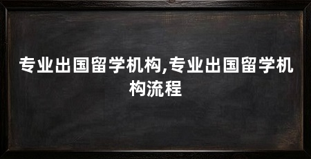 专业出国留学机构,专业出国留学机构流程