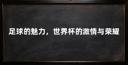 足球的魅力,世界杯的激情与荣耀