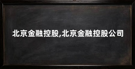 北京金融控股,北京金融控股公司
