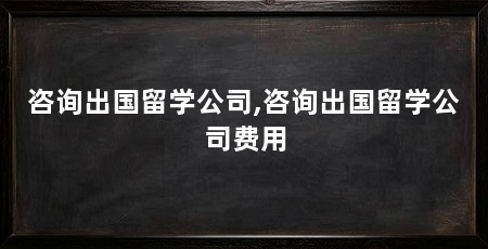 咨询出国留学公司,咨询出国留学公司费用