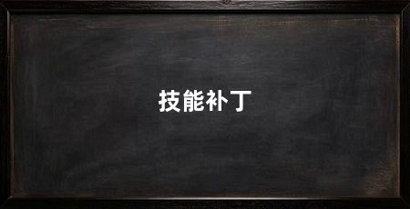 技能补丁