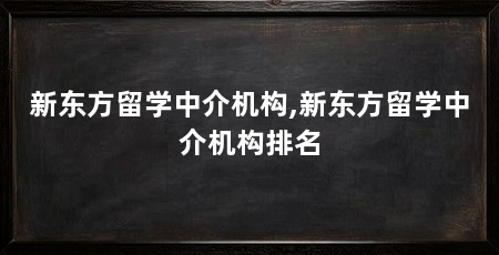 新东方留学中介机构,新东方留学中介机构排名