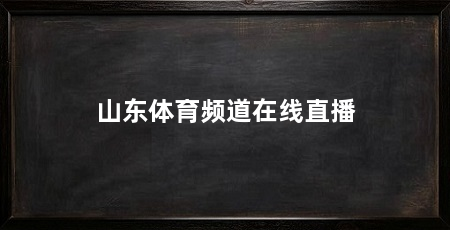 山东体育频道在线直播
