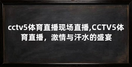 cctv5体育直播现场直播,CCTV5体育直播,激情与汗水的盛宴