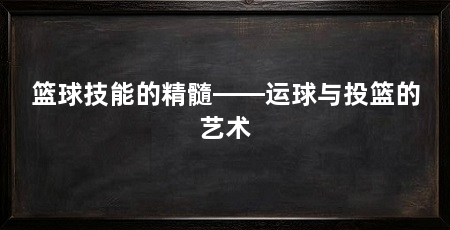 篮球技能的精髓——运球与投篮的艺术