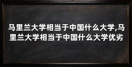 马里兰大学相当于中国什么大学,马里兰大学相当于中国什么大学优劣