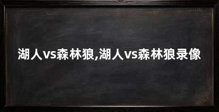 湖人vs森林狼,湖人vs森林狼录像