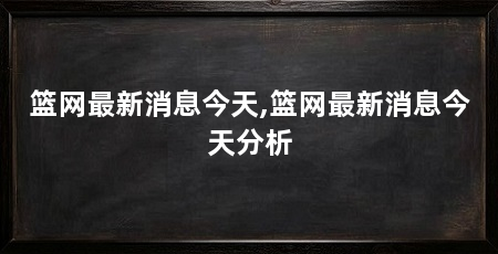 篮网最新消息今天,篮网最新消息今天分析