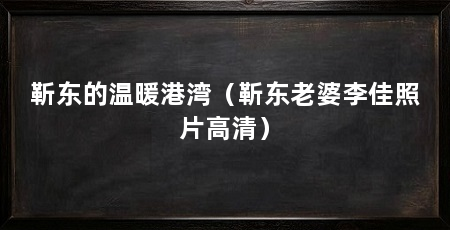 靳东的温暖港湾(靳东老婆李佳照片高清)