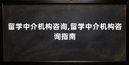 留学中介机构咨询,留学中介机构咨询指南