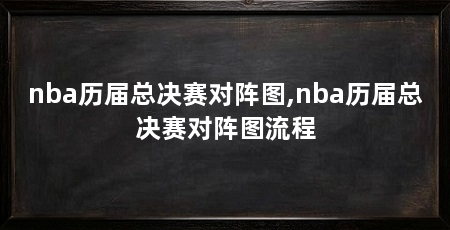 nba历届总决赛对阵图,nba历届总决赛对阵图流程
