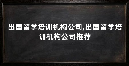 出国留学培训机构公司,出国留学培训机构公司推荐