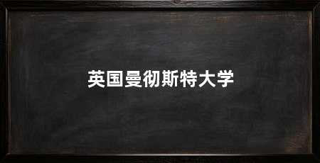 英国曼彻斯特大学